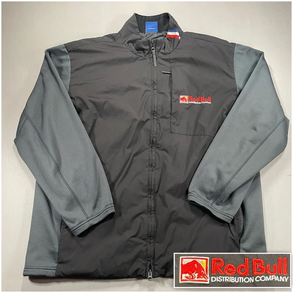 Red Bull Distribution Company Full Zip Windbreaker Jacket Shell - Mens 2XL